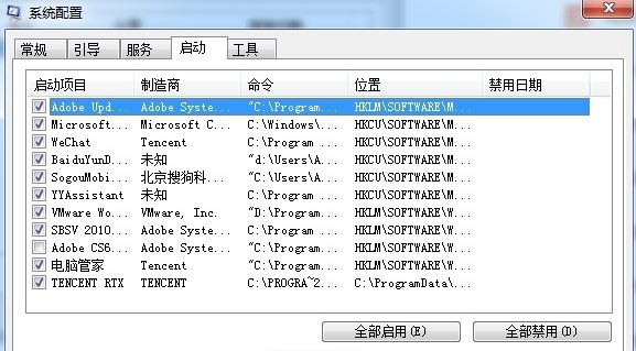 Win7电脑开机启动项怎么设置