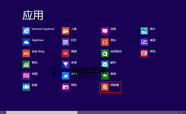  Win8系统打开阅读器应用的方法