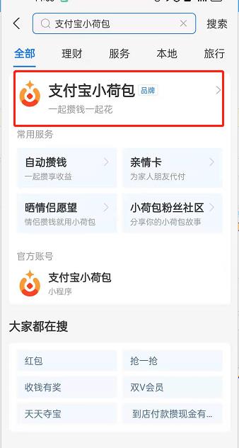 支付宝小荷包使用教程