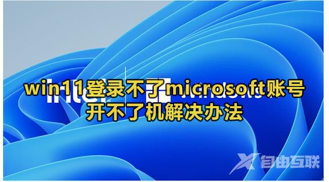 win11登录不了microsoft账号开不了机怎么办