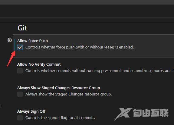 VSCode怎么设置允许强制推送