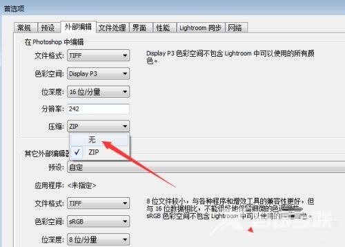 Lightroom怎么设置压缩为无